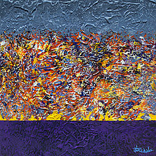 Ode To Purple 2 by Nancy Eckels (Acrylic Painting)