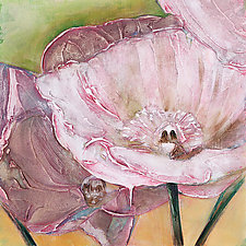 Pink Poppies Up Close by Denise Souza Finney (Giclee Print)