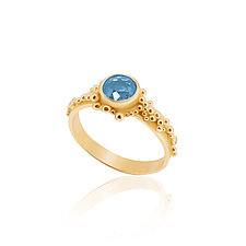 Raindrop Tourmaline Ring by Nancy Troske (Gold & Stone Ring)