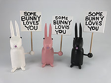 Some Bunny Loves You by Hilary Pfeifer (Wood Sculpture)