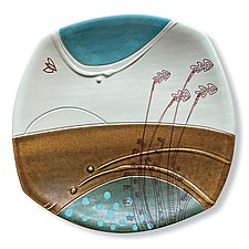 Small Deco Plate by Abby Salsbury (Ceramic Serving Piece)