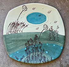 Large Deco Plate by Abby Salsbury (Ceramic Wall Platter)