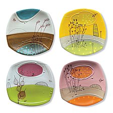Small Deco Plate by Abby Salsbury (Ceramic Plates)