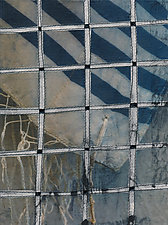 Tallis and Fence #13 by Jeanne Williamson Ostroff (Mixed-Media Painting)