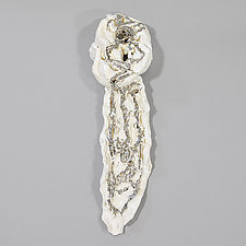 White Wall Knot by Lois Sattler (Ceramic Wall Sculpture)