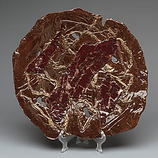 Chocolate Bronze Plate by Lois Sattler (Ceramic Platter)