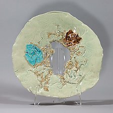Flower Platter by Lois Sattler (Ceramic Wall Platter)