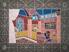 Arabesque Interior by Jonathan I. Mandell (Mosaic Wall Sculpture)