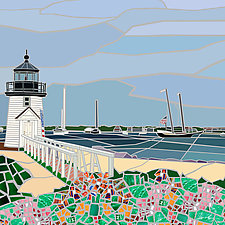 Nantucket Lighthouse by Jonathan I. Mandell (Giclee Print)