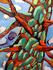 Red Tree by Bruce Klein (Acrylic Painting)
