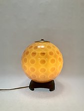 Polka Dot Globe by Dierk Van Keppel (Art Glass Table Lamp)