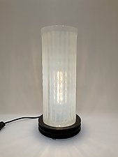Alabaster Column by Dierk Van Keppel (Art Glass Table Lamp)