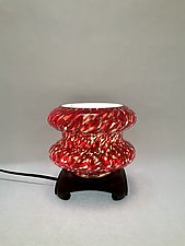 Crimson Lamp by Dierk Van Keppel (Art Glass Table Lamp)