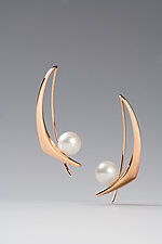 Azrielle Earrings by Britt Anderson (Gold & Pearl Earrings)