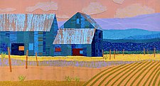 Blue Barns, Spring by Suzanne Siegel (Giclee Print)