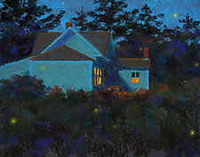 Fireflies I by Suzanne Siegel (Pigment Print)