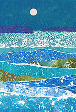 Full Moon Ocean II by Suzanne Siegel (Pigment Print)