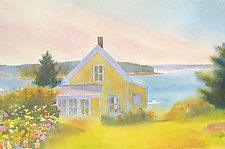 Yellow House, Summer Afternoon by Suzanne Siegel (Pigment Print)