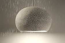 ClayLight Pendant 12 by Yael Erel and Avner Ben Natan (Ceramic Pendant Lamp)