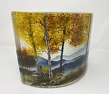 Blue Ridge Fall Colors by Amanda Taylor (Art Glass Sculpture)