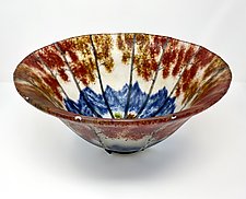 Crimson Fall in the Mountains by Amanda Taylor (Art Glass Bowl)