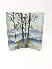 Winter Blues by Amanda Taylor (Art Glass Sculpture)
