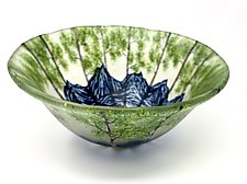 Spring in the Mountains by Amanda Taylor (Art Glass Bowl)