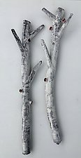 Aspen Branches by Amy Meya (Ceramic Wall Sculpture)
