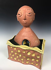 The Prize Inside by Amy Goldstein-Rice (Ceramic Sculpture)