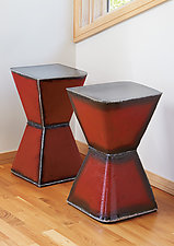Hourglass Table by Ben Gatski and Kate Gatski (Metal Side Table)