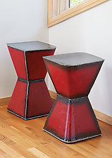 Hourglass Table by Ben Gatski and Kate Gatski (Metal Side Table)