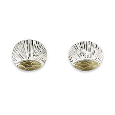 New Day Stud Earrings by Susan Mahlstedt (Gold & Silver Earrings)