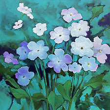 Wild Violets by Filomena Booth (Acrylic Painting)