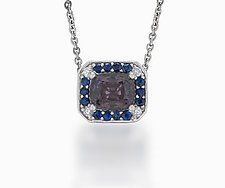 Burmese Spinel Classic Pendant Necklace by Diana Widman (Gold & Stone Necklace)