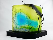 Standing in the Glow by Carol Carson (Art Glass Sculpture)