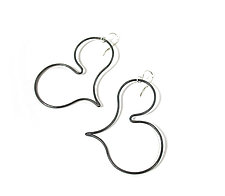 Big Hearts Earrings by Emanuela Aureli (Metal Earrings)