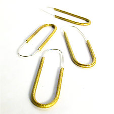 Loops Earrings by Emanuela Aureli (Brass Earrings)