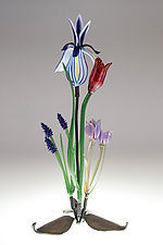 Spring Bouquet by Loy Allen (Art Glass Sculpture)