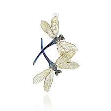 Dragonfly Duet by Loy Allen (Art Glass Ornament)