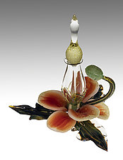 Poppy Bottle by Loy Allen (Art Glass Perfume Bottle)