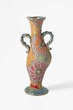Vase with Attitude:  Rachel by Laurie Pollpeter Eskenazi (Ceramic Vase)