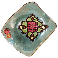 Sally's Pattern Dish by Laurie Pollpeter Eskenazi (Ceramic Plate)