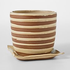 Stripe and Dot Planters by Lulu Ceramics (Ceramic Vase)