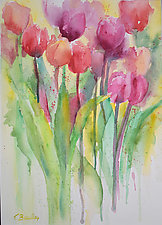Tulip Festival by Terrece Beesley (Watercolor Painting)