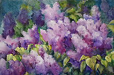 Lilacs in My Garden by Terrece Beesley (Watercolor Painting)