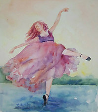 River Dancer by Terrece Beesley (Watercolor Painting)