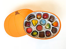 Pumpkin Box of Chocolates by Infusion Chocolates (Edibles Chocolate)