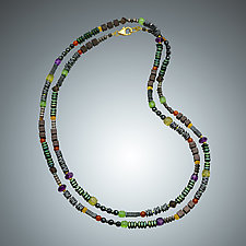 Fall Multi-Stone Necklace by Judy Bliss (Gold & Stone Necklace)