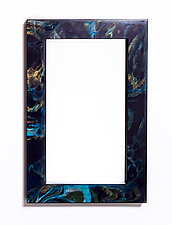 Black Rectangle Mirror by Sylvie Rosenthal (Wood Mirror)