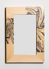 Alaya Marbled Mirror by Sylvie Rosenthal (Wood Mirror)